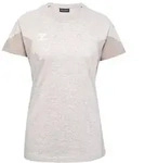 hummel Hmltravel T-Shirt S/S Damen - light grey melange - XS
