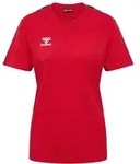 hummel Hmlauthentic Co T-Shirt S/S Damen - true red - XS
