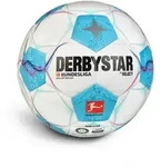 Derbystar Bundesliga Brillant Replica V24 Fu&szlig;ball - wei&szlig;/blau/pin