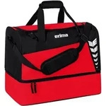 Erima Six Wings Sporttasche mit Bodenfach - rot/schwarz - S