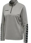 hummel Hmlauthentic Half Zip Sweatshirt Wo - Damen - grey melange