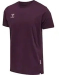 hummel Hmlmove Grid Cotton T-Shirt S/S Herren - grape wine - S