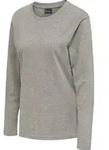 hummel Hmlred Basic T-Shirt L/S Damen - grey melange - XS