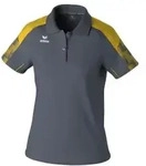 Erima Evo Star Poloshirt Damen - slate grey/gelb - 34