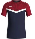 Jako T-Shirt Iconic - marine/chili rot - 38
