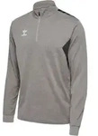 hummel Hmlauthentic Half Zip Sweat Herren - grey melange - S