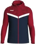 Jako Kapuzenjacke Iconic - marine/chili rot - 34