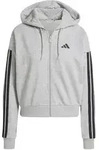 adidas Essentials 3-Stripes French Terry Kapuzenjacke Damen - mgr