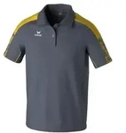 Erima Evo Star Poloshirt Herren - slate grey/gelb - S