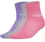 adidas Linear Ankle Freizeitsocken 5er Pack Kinder - lila/grau/pi
