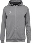 hummel Hmlauthentic Pl Zip Hoodie Herren - grey melange - S