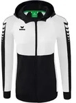 Erima Six Wings Trainingsjacke mit Kapuze Damen - schwarz/wei&szlig; -