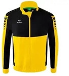 Erima Six Wings Pr&auml;sentationsjacke Kinder - gelb/schwarz - 128