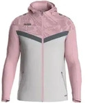 Jako Kapuzenjacke Iconic - soft grey/dusky pink/anthra light - S