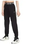 Nike Pro Dri-FIT Fleece Jogginhose Damen - schwarz/wei&szlig; - XL