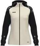 Jako Kapuzenjacke Sonic Damen - off white/schwarz - 34/36
