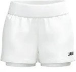Jako 2-in-1 Short One kurze Hose Damen - wei&szlig; - 34