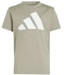 adidas Essentials T-Shirt Kinder - beige/wei&szlig;-128