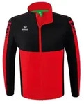 Erima Six Wings Jacke mit abnehmbaren &Auml;rmeln Herren - rot/schwarz