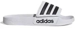 adidas Adilette Shower Velcro Badeschlappen - white/core black/wh