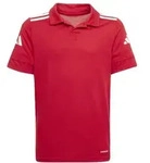 adidas Squadra 25 Poloshirt Kinder - rot/wei&szlig;-128
