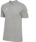 hummel GO 2.0 Chevron Polo Herren - grey melange - XS