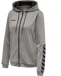 hummel hmlAuthentic Poly Zip Hoodie Damen - grey melange - XS