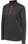 hummel Hmlauthentic Half Zip Sweatshirt Wo - Damen - asphalt - L