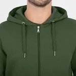 Jako Kapuzenjacke Organic - oliv - M