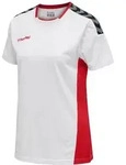 hummel Hmlauthentic Poly Trikot S/S - Damen - white/true red - XS