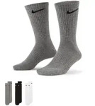 Nike Everyday Lightweight Crew Trainingssocken (3 Paar) grau/schw