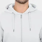 Jako Kapuzenjacke Organic - wei&szlig; - 46