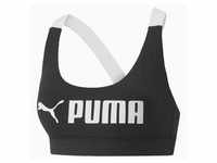 Puma Mid Impact Sport BH Damen - schwarz-M