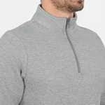 Jako Ziptop Organic - hellgrau meliert - 3XL