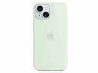 Apple iPhone 15 Silikon Case mit MagSafe Blassmint iPhone 15