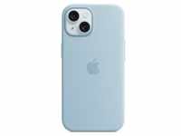 Apple iPhone 15 Silikon Case mit MagSafe Hellblau iPhone 15