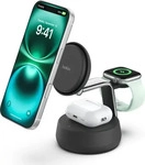 Belkin WIZ040kqCH, Belkin Wireless Charger mit QI2 Dunkelgrau 25W 3 in 1