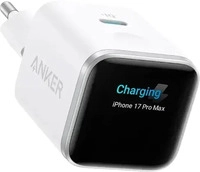 Anker A121DG21, Anker USB-C Nano Power Adapter mit Smart Display Polarweiss...