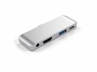 Satechi USB-C Mobile Hub für Apple iPad (4 in 1 Adapter) Silber USB-C 4 in 1