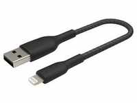 Belkin USB-A auf Lightning Kabel geflochten Schwarz USB-A auf Lightning 0,15m