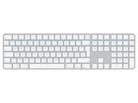 Apple MK2C3SM/A, Apple Magic Keyboard mit Touch ID und Ziffernblock Silber/Weiß