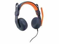Logitech 981-001372, Logitech Zone Learn Audiostecker Blau Klinke (3,5 mm) On-Ear