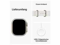 Apple Watch Ultra 2 Titan Titan Natur 49 mm One Size (130 - 200mm) Weiß GPS +