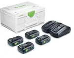 Festool Energie-Set im SYS3 18V 4xTBX4 + TCL6DUO *578823