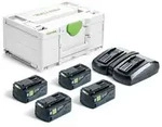 Festool Energie-Set im SYS3 18V 4xHP5,0 + TCL6DUO *578681