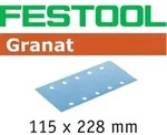 FESTOOL Schleifstreifen Granat STF 115 x 228mm P80, 50Stk.