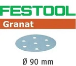 FESTOOL Schleifscheiben Granat STF &Oslash;90mm 6-Loch P1200, 50Stk.