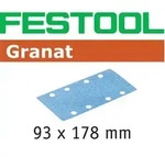 FESTOOL Schleifstreifen Granat STF 93 x 178mm 8-Loch P180, 100Stk.