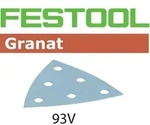 FESTOOL Delta-Schleifbl&auml;tter Granat STF V93 6-Loch P150, 100Stk.