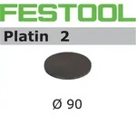 FESTOOL Schleifscheiben Platin2 STF &Oslash;90mm S500 ungelocht, 15Stk.